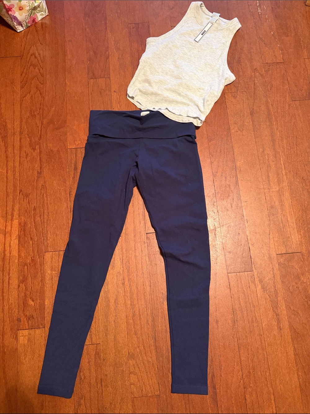 PINK Victoria's Secret Navy High-Waist Leggings